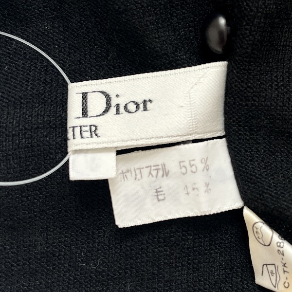 #wnc クリスチャンディオール ChristianDior プレタポルテ PRET A PORTER ニット?セーター M 黒 ドルマンスリーブ レディース [933874]