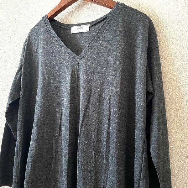 #wnc スローブイエナ SLOBE IENA ツーピース セットアップ グレー Vネック レディース [937023]