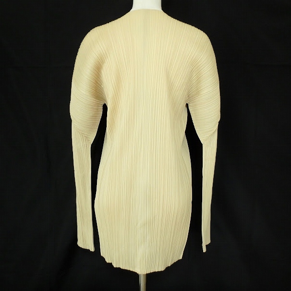 #apc プリーツプリーズ PLEATSPLEASE イッセイミヤケ ISSEYMIYAKE カーディガン L ベージュ系 レディース [790844]