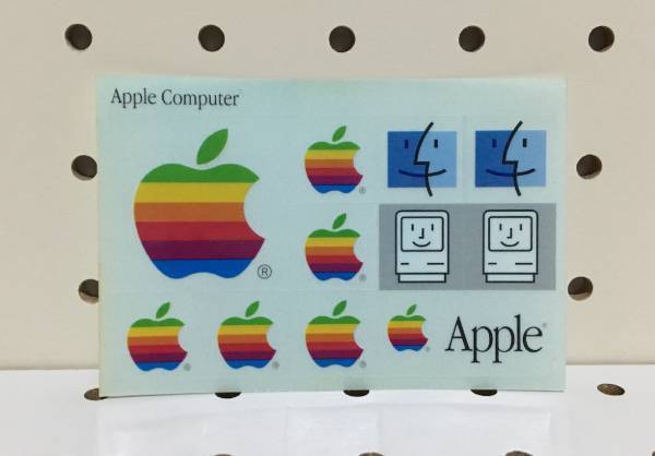APPLE COMPUTER SUSAN KARE HAPPY MAC STICKER SHEET ステッカーシート ..
