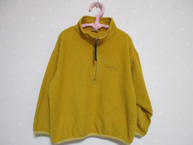 Ω モンベル Ω ★ 可愛いフリーストレーナー ★ 黃 100cm 50310