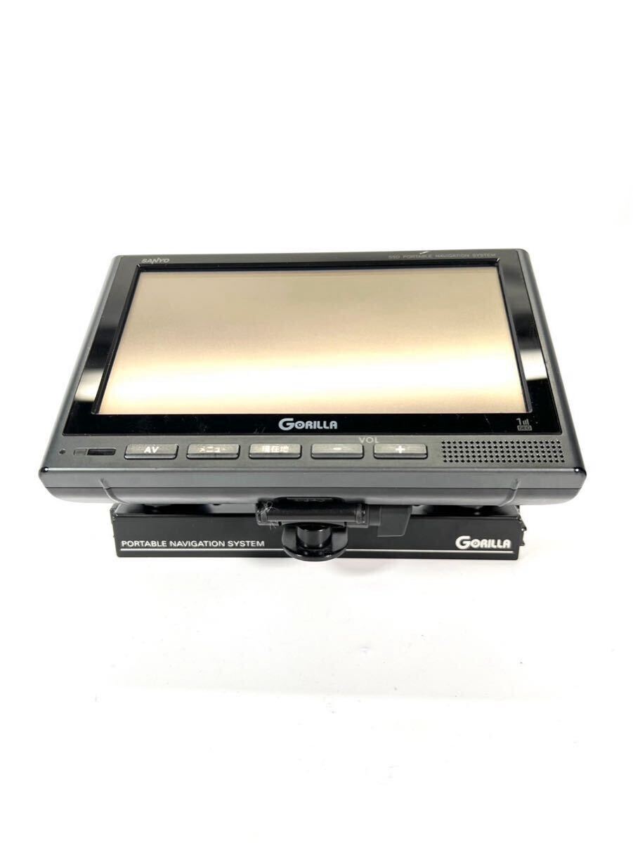 【中古品】SANYO サンヨー ゴリラ SSD ポータブルナビ カーナビ ナビ ワンセグ內(nèi)蔵 シガー電源　2008年制