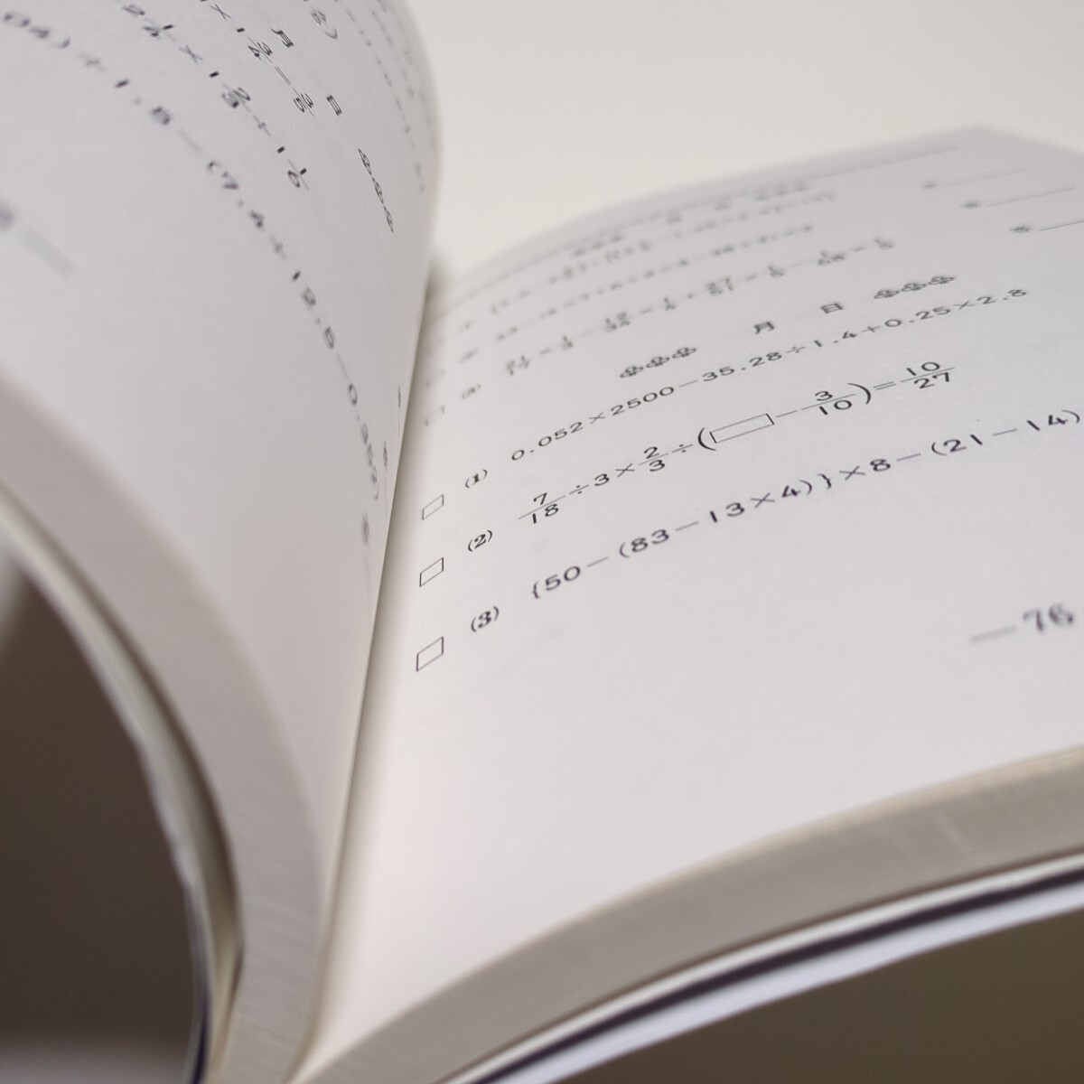 6年 マスター1095題 一行計算問題集 日能研ブックス 中古 算数 中学入試 平成9年発行 01001F021_画像7