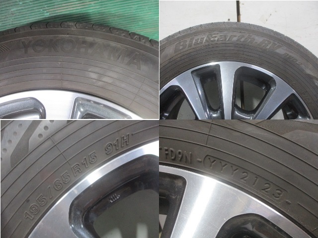 トヨタ エスクァイア ハイブリッド DAA-ZWR80G 純正 ホイール 2本 6J×15 +50 114.3 5穴 ＊個人宅配送不可＊_画像9