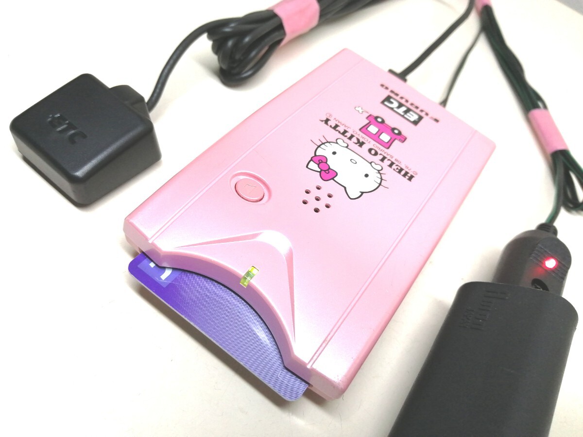 軽自動車登録★HELLO KITTY ハローキティ ピンク FURUNO FNK-M05T ETC車載器 シガーソケット 音声案内