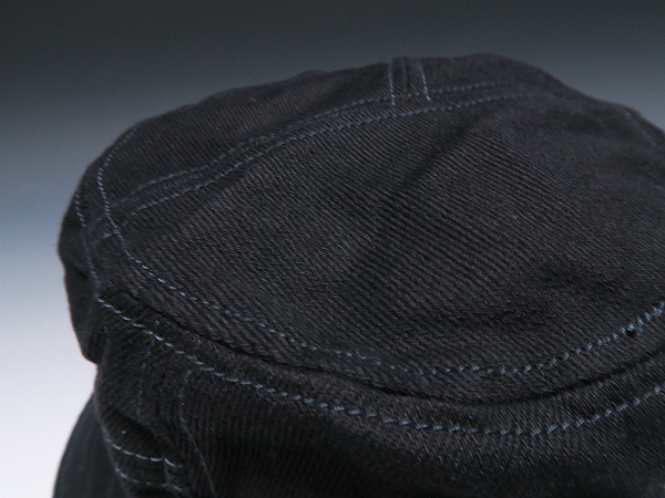 grace★ビンテージデニムバケットハット【黒】新品 サイズ調節可能 男女兼用 パッチワーク ポケッタブル 洗濯機洗いOK UV99%CUT_画像6