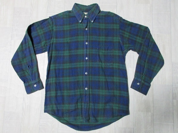 『 送料無料！』 レア！貴重！★90’ｓビンテージ ?《 USA制！》【 L.L.Bean 】コットン100％『チェック柄！』長袖ネルシャツ（kids?M）