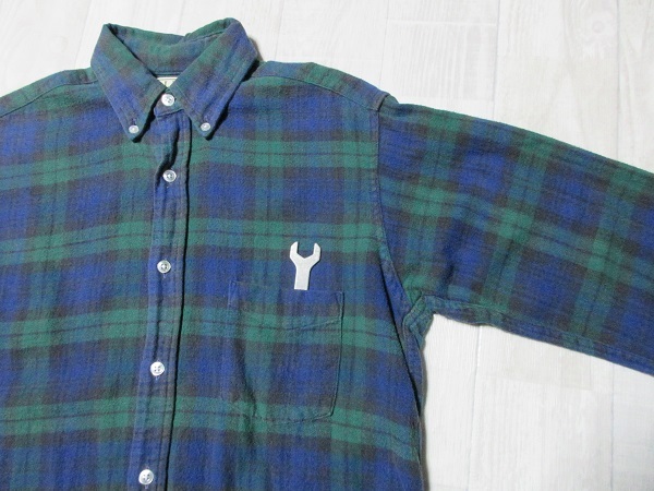 『 送料無料！』 レア！貴重！★90’ｓビンテージ ?《 USA制！》【 L.L.Bean 】コットン100％『チェック柄！』長袖ネルシャツ（kids?M）