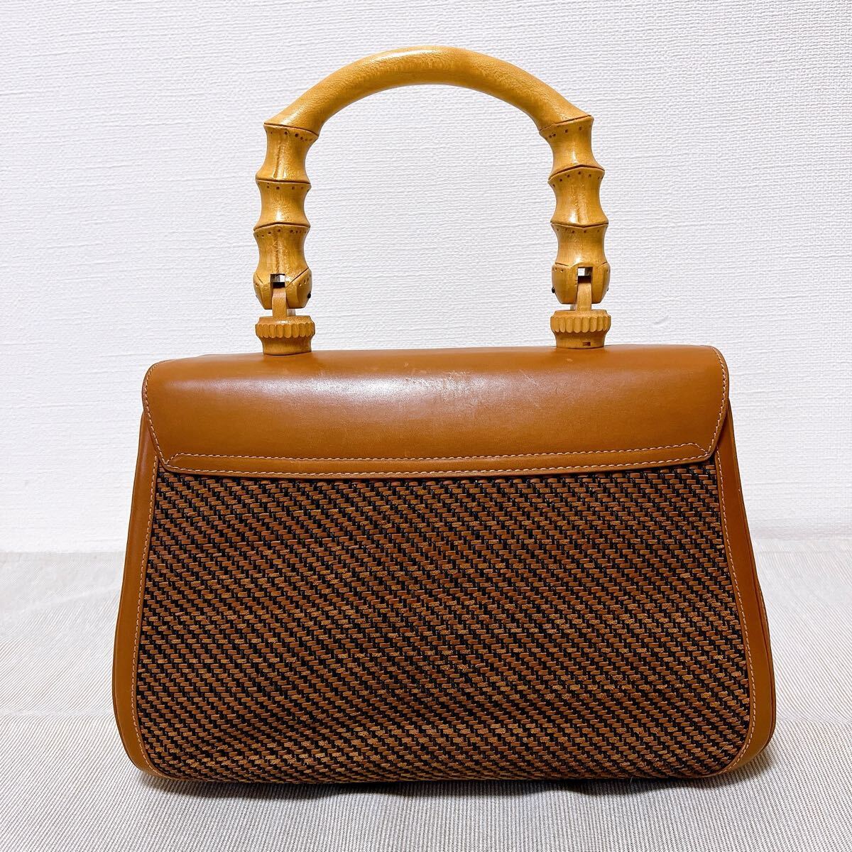 GUCCI グッチ オールド ハンドバッグ ターンロック ウッド GUCCI グッチ オールド ハンドバッグ ターンロック ウッド