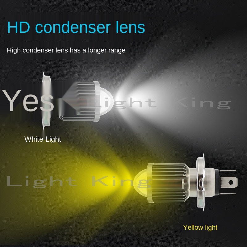 走行中2色切替 黃 白 72W 8000LM H4 Hi Lo プロジェクター LEDヘッドライト バイク エリミネータ250/スーパーシェルパ/バリオス/EX4/GPZ400