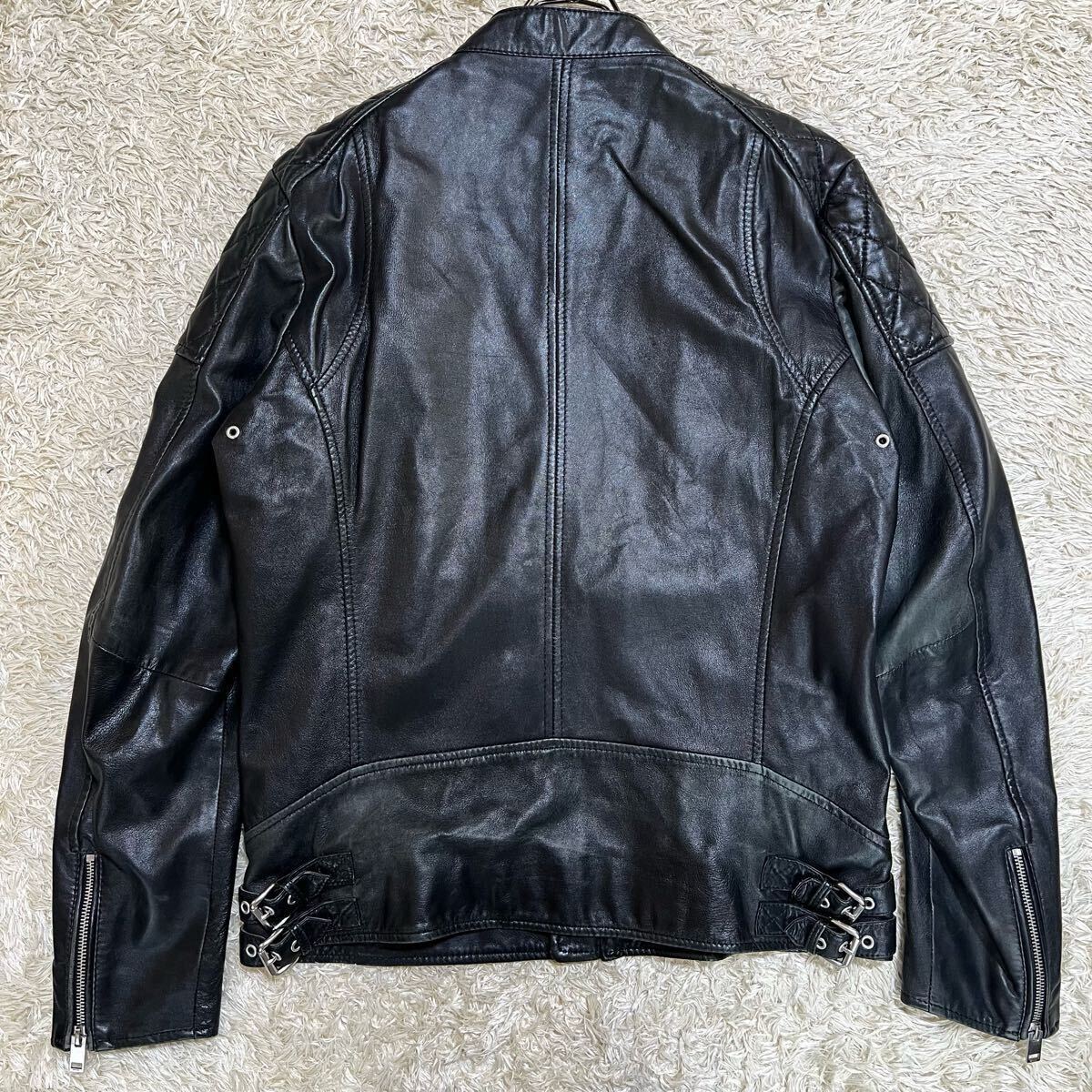 美品/XL相当○DIESEL ディーゼル ラムレザー ジャケット 美品/XL相当○DIESEL ディーゼル ラムレザー ジャケット