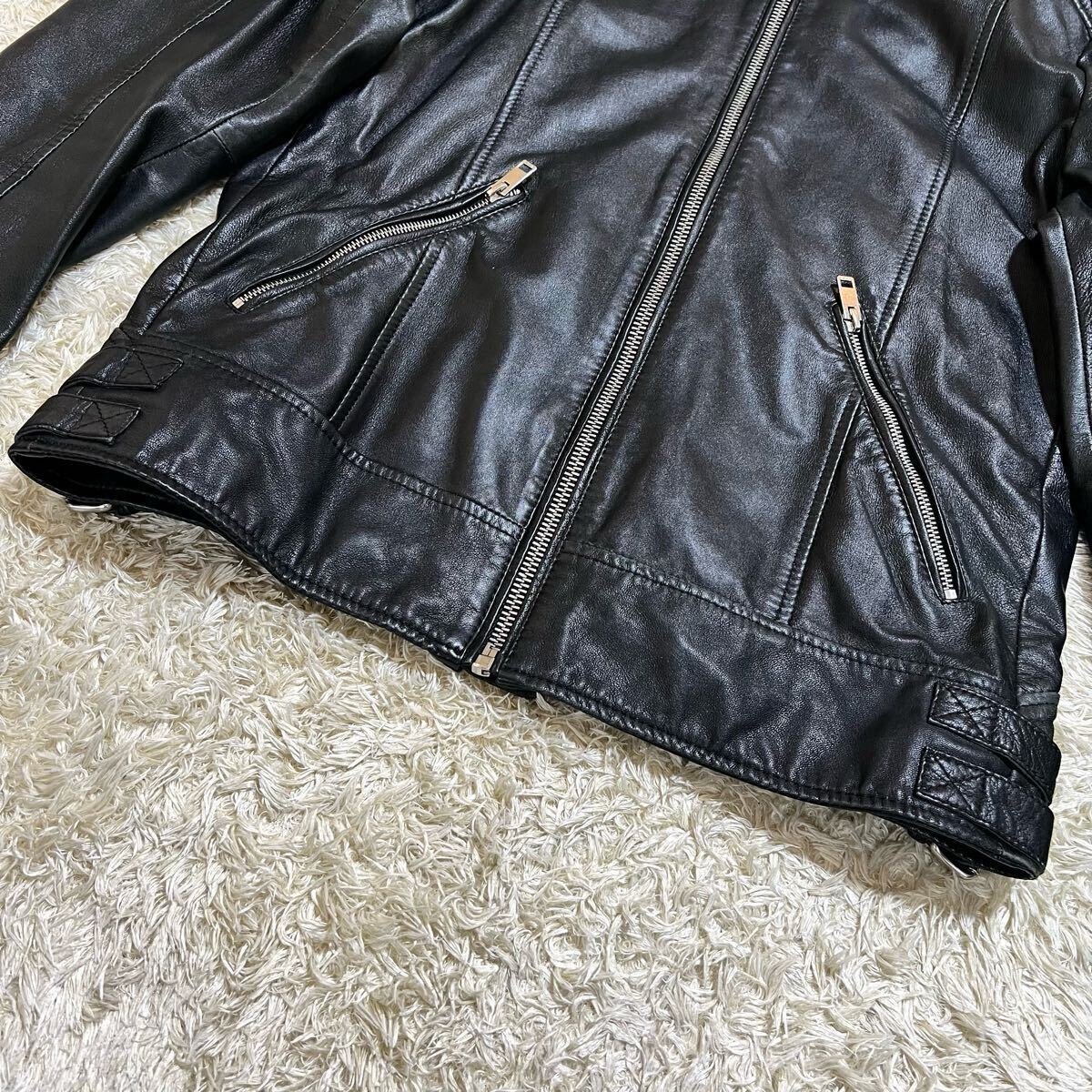 美品/XL相当○DIESEL ディーゼル ラムレザー ジャケット 美品/XL相当○DIESEL ディーゼル ラムレザー ジャケット