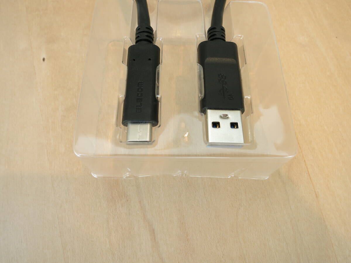 【新品未使用】ELECOM USB 3.1 (Gen2) ケーブル USB3-AC05NBK Type C (USB A to USB C) 0.5m