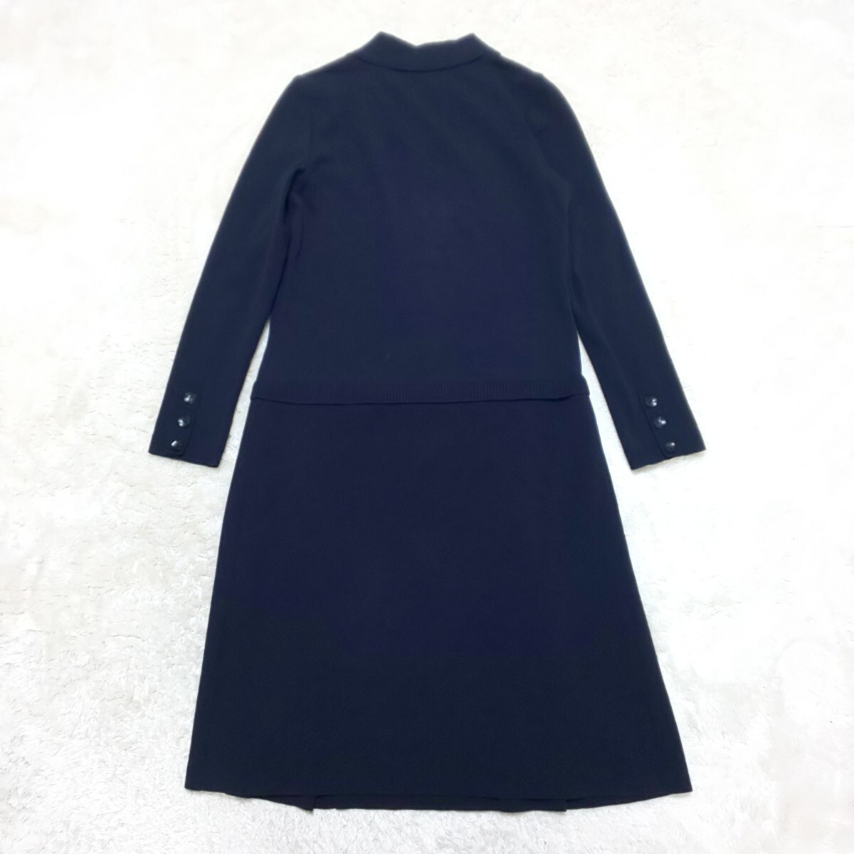 極美品】miss ashida ミスアシダ ストレッチ ニットソーシャツ 極美品】miss ashida ミスアシダ ストレッチ ニットソーシャツ