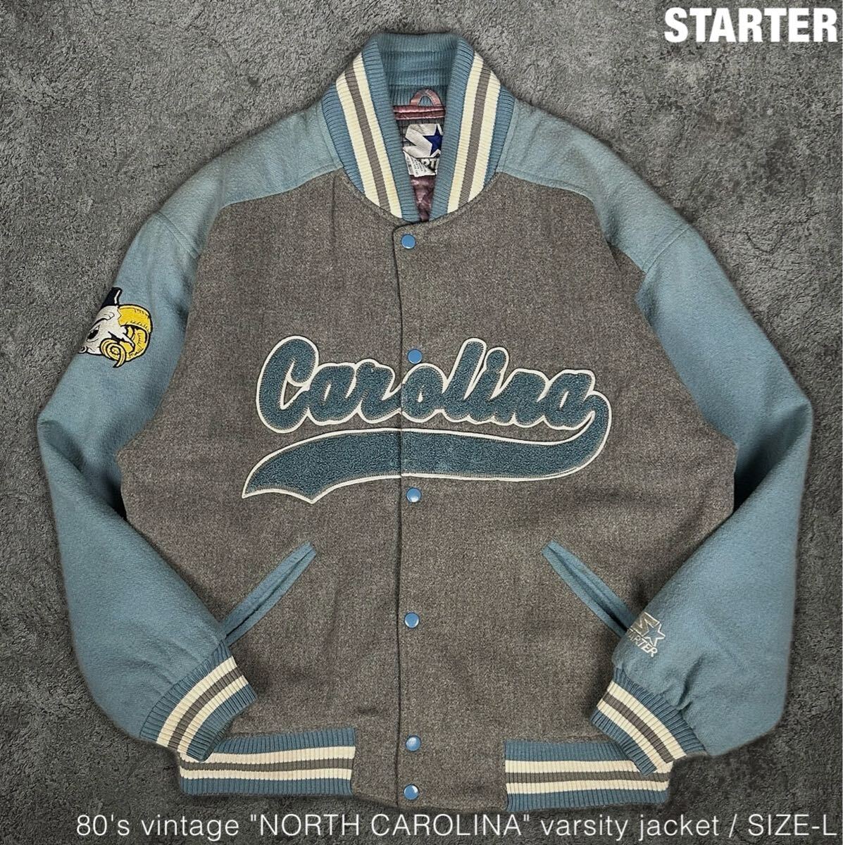 希少 STARTER 80s ビンテージ NORTHCAROLINA スタジャン 希少 STARTER 80s ビンテージ NORTHCAROLINA スタジャン