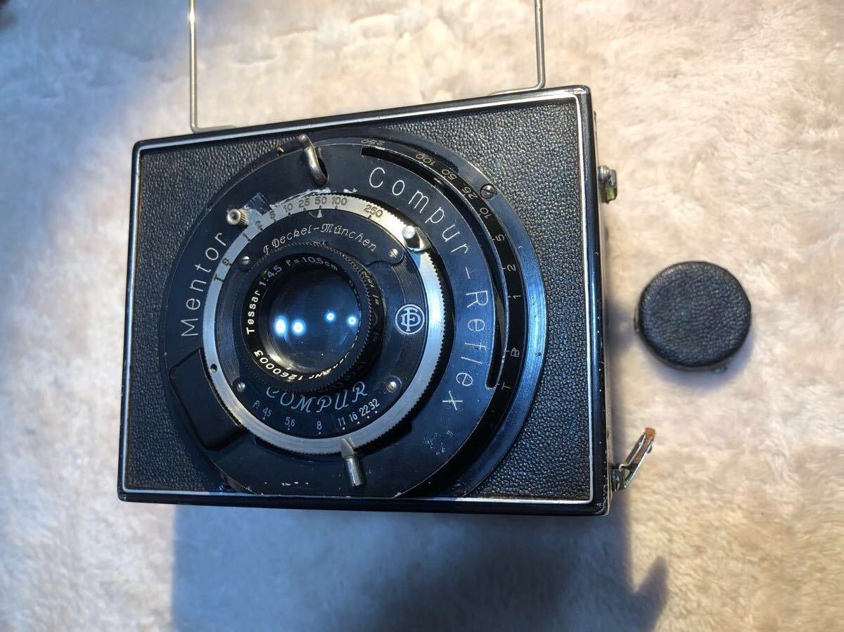  редкий товар Mentor Compur Reflex Tessar 10.5cm f4.5 f пленочный фотоаппарат Carl Zeiss Jena средний размер камера большой размер камера 