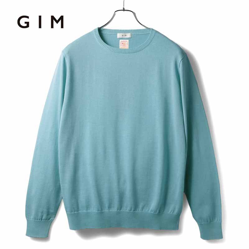 GIM(ジム) / シーアイランドコットン18G長袖クルーネックニット [gim2480028-L]_画像1
