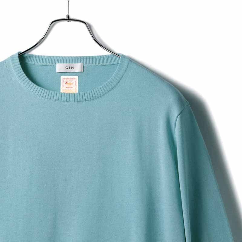 GIM(ジム) / シーアイランドコットン18G長袖クルーネックニット [gim2480028-L]_画像3