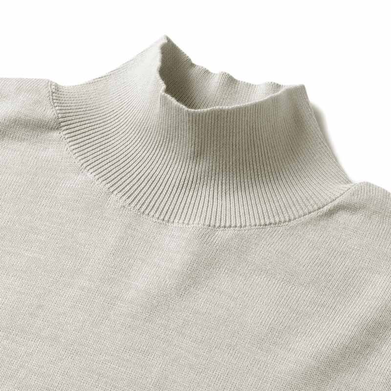 GIM(ジム) / アメリカンシーアイランドコットン14G長袖モックネックニット [gim2480043-L]_画像6