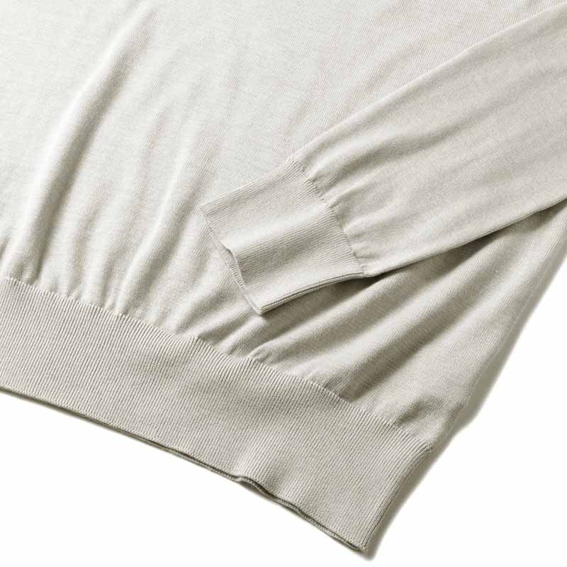 GIM(ジム) / アメリカンシーアイランドコットン14G長袖モックネックニット [gim2480043-L]_画像4