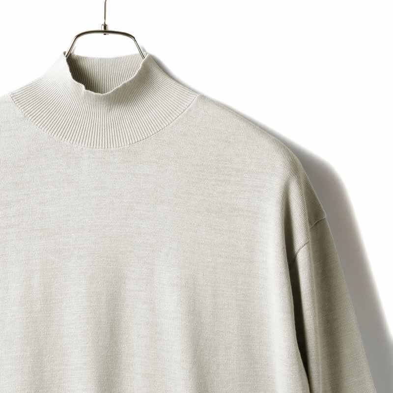 GIM(ジム) / アメリカンシーアイランドコットン14G長袖モックネックニット [gim2480043-L]_画像3