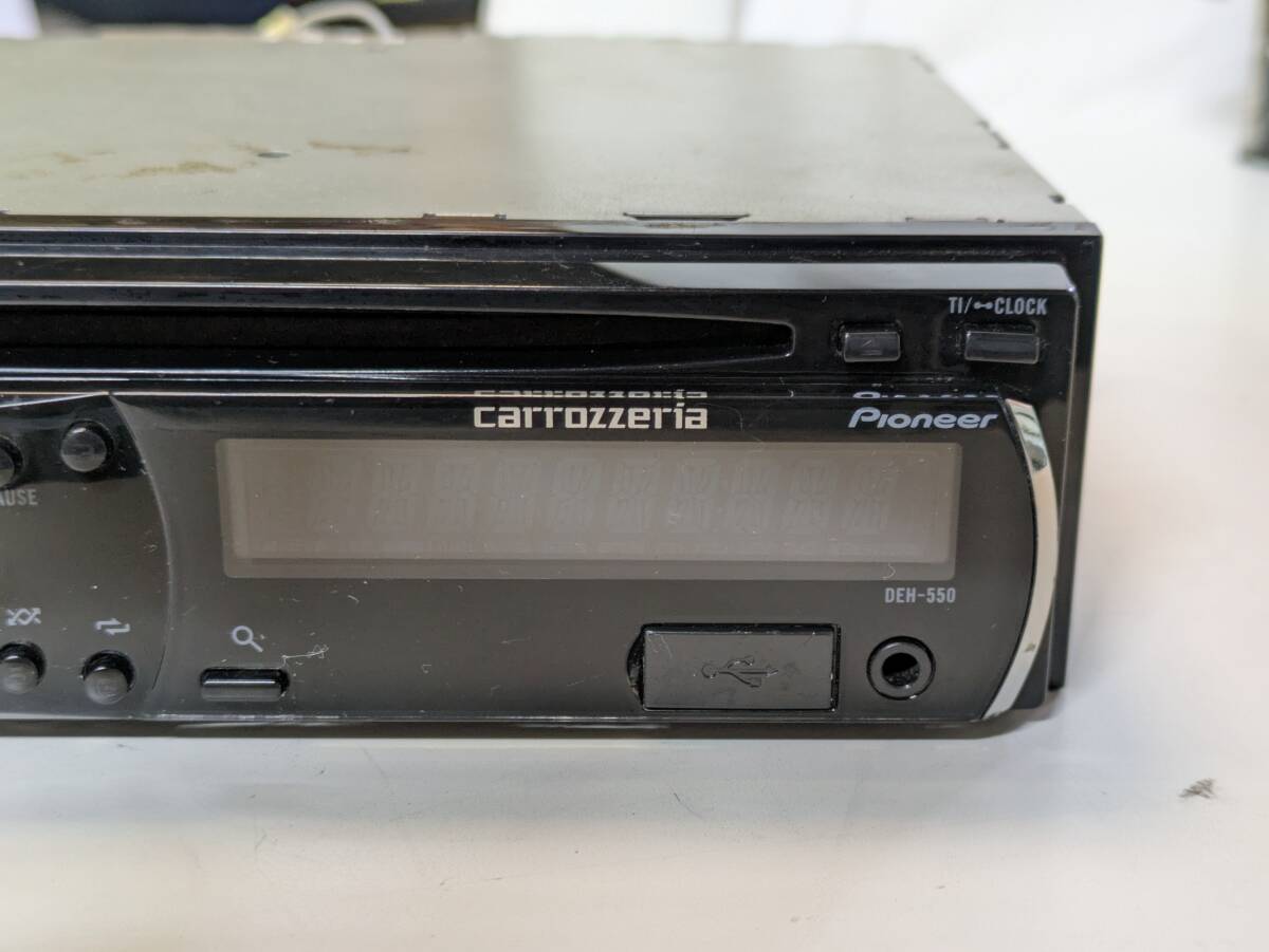 Carrozzeria Carozzeria DEH-550 MP3 передний USB AUX 1D размер CD машина стерео Car Audio 