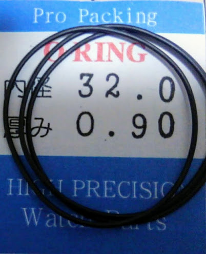 ★時(shí)計(jì)用汎用オーリングパッキン★【極厚0.90㎜　防水時(shí)計(jì)に！】內(nèi)徑x厚み 32.0x0.90 3本セット O-RING【定型送料無料】