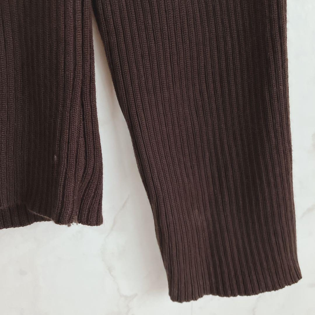 ミッシュマッシュ MISCH MASCH リブニット【S相当】ブラウン 良品_画像10