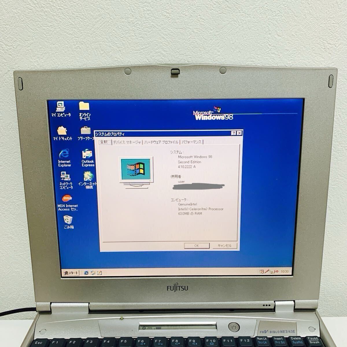 希少】Windows 98 SE FMV-BIBLO NE3/43E ノートパソコン 富士通 希少】Windows 98 SE FMV-BIBLO NE3/43E ノートパソコン 富士通