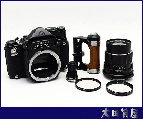 40)質屋☆ASAHI PENTAX 6×7 初代 初期型/TTLファインダー/木製