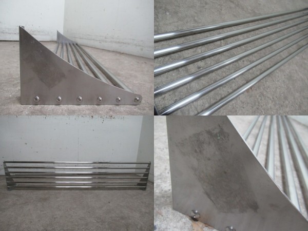 ***BG1340| подвешивание полки труба полки W1400×D400×H175mm б/у для бизнеса подставка нержавеющая сталь 
