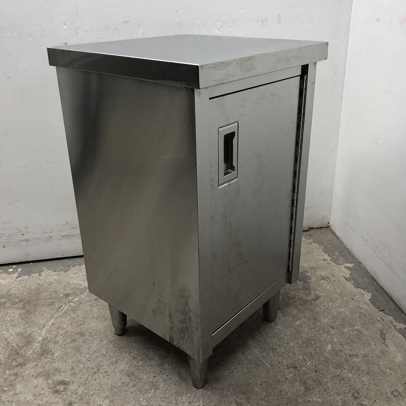 ★EC1039 | 食器庫(片開き) ステンレス W450×D450×H800mm 中古 業務用 厨房用 キャビネット