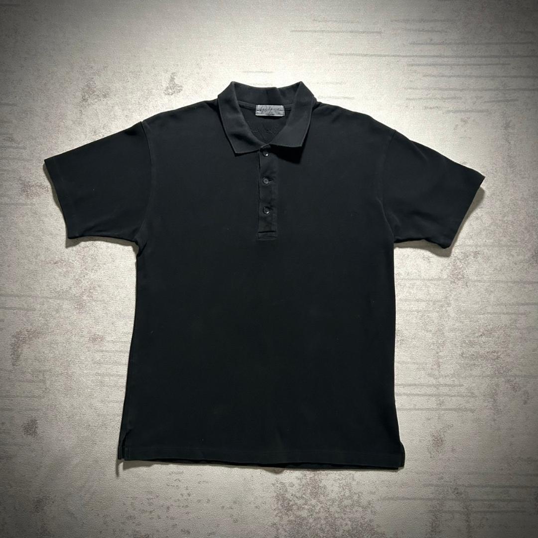 美品 Yohji Yamamoto archive バック 刺繍 ポロシャツ