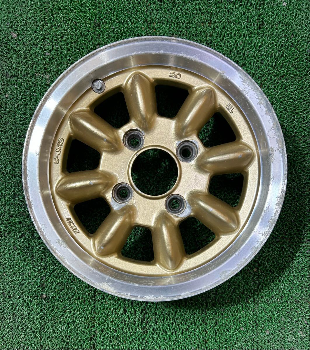 ＊ENKEI 國産 舊車用, ゴールド【13×5.0J +20 PCD:114.3×4H ハブ徑: 68mm】＊4本セット