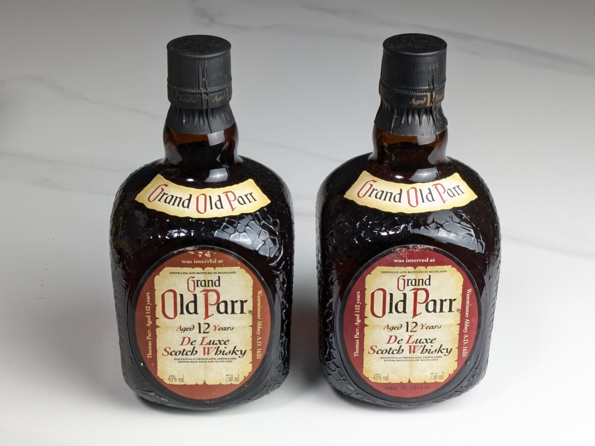 2本 Old Parr 12年 43% 750ml ウイスキー グランド オールドパー 2本 Old Parr 12年 43% 750ml ウイスキー グランド オールドパー