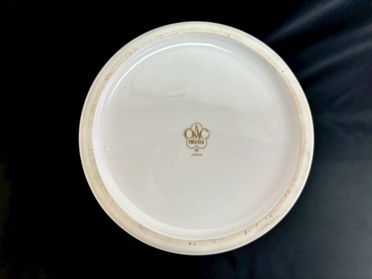 T328B【美品】大倉陶園 OLD OKURA 花文花瓶 花器 フラワーベース T328B【美品】大倉陶園 OLD OKURA 花文花瓶 花器 フラワーベース