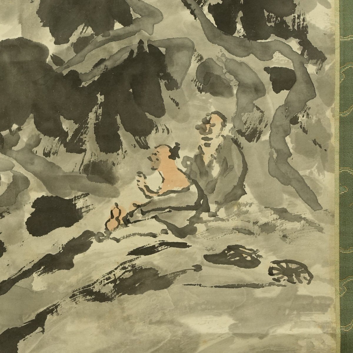 真作】喜聞◇『富岡鉄斎 山水画 漢詩文賛』 1幅 古筆 古文書 真作】喜聞◇『富岡鉄斎 山水画 漢詩文賛』 1幅 古筆 古文書