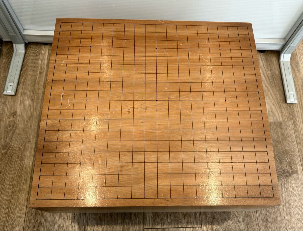 ◇ 囲碁 碁盤 木製 へそ付き 脚付き417mm×457mm 厚さ150mm 保管 ◇ 囲碁 碁盤 木製 へそ付き 脚付き417mm×457mm 厚さ150mm 保管