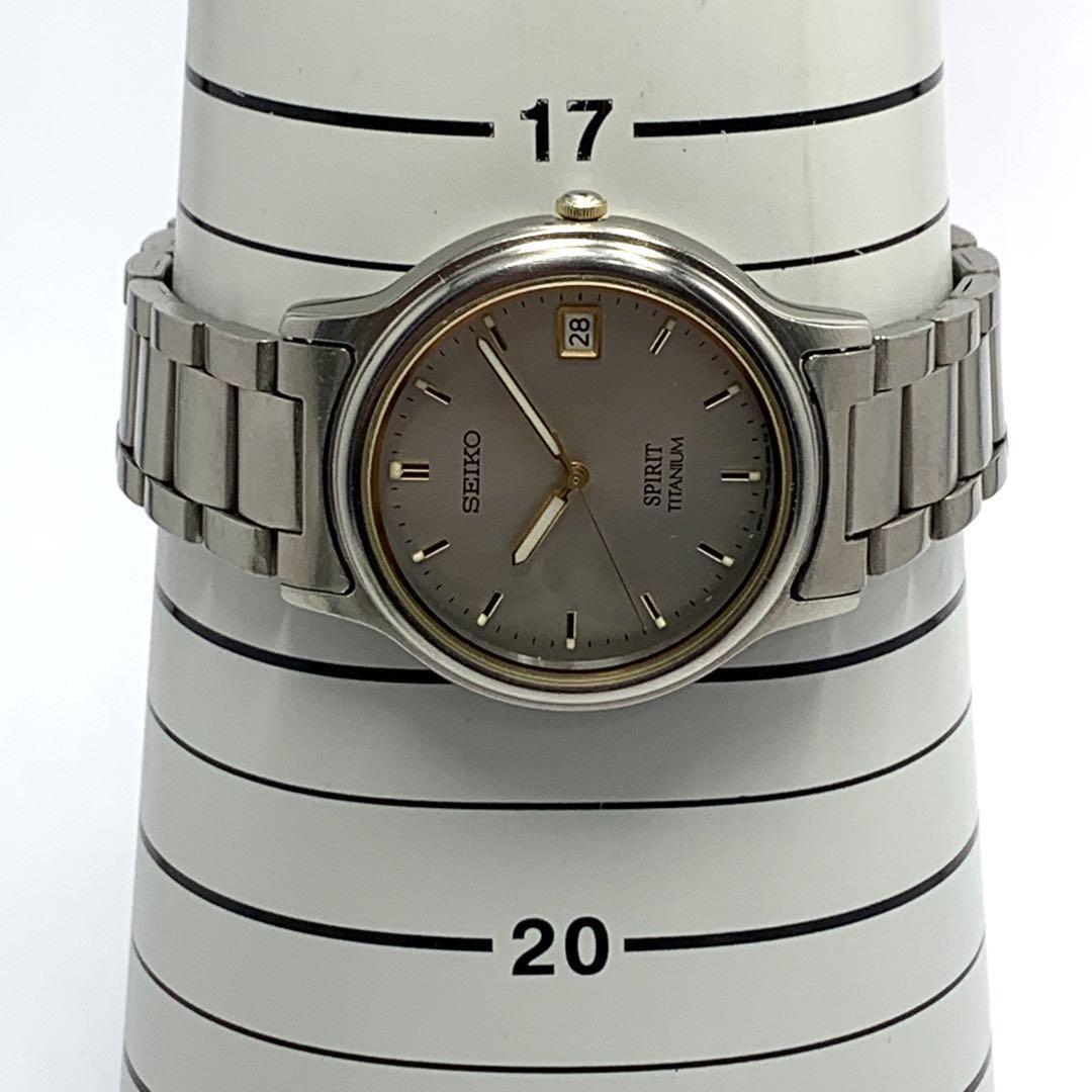 959 稼働品 電池交換済 SEIKO SPIRIT TITANIUM セイコー