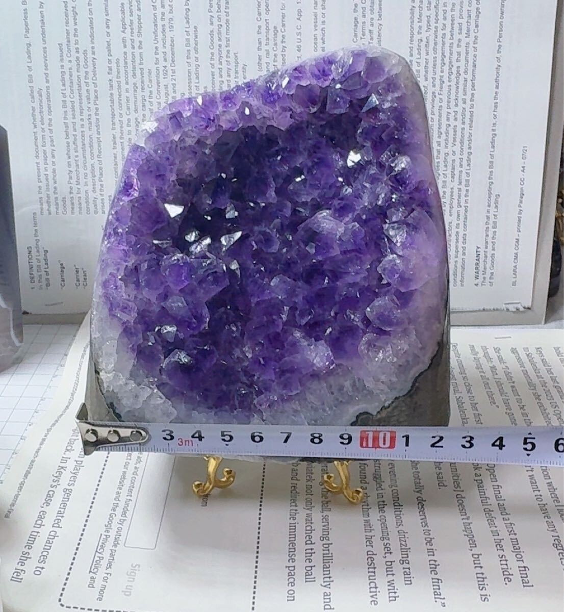 SS-0161天然石 アメジスト クラスター Amethyst 紫水晶 原石 浄化 鉱石 ドーム 置物 一点物 パワーストーン 約2.5kg 九紫火星運