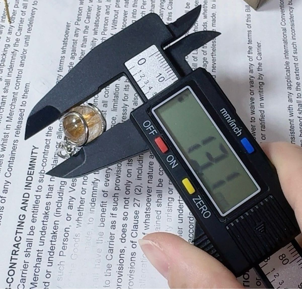 [保証保証] 本水晶　ルチルクォーツ　ペンダント　純銀制チェーン　約45cm 長(zhǎng)さ調(diào)整可　金銭運(yùn)　仕事運(yùn)　一點(diǎn)物　美品　パワーストーン