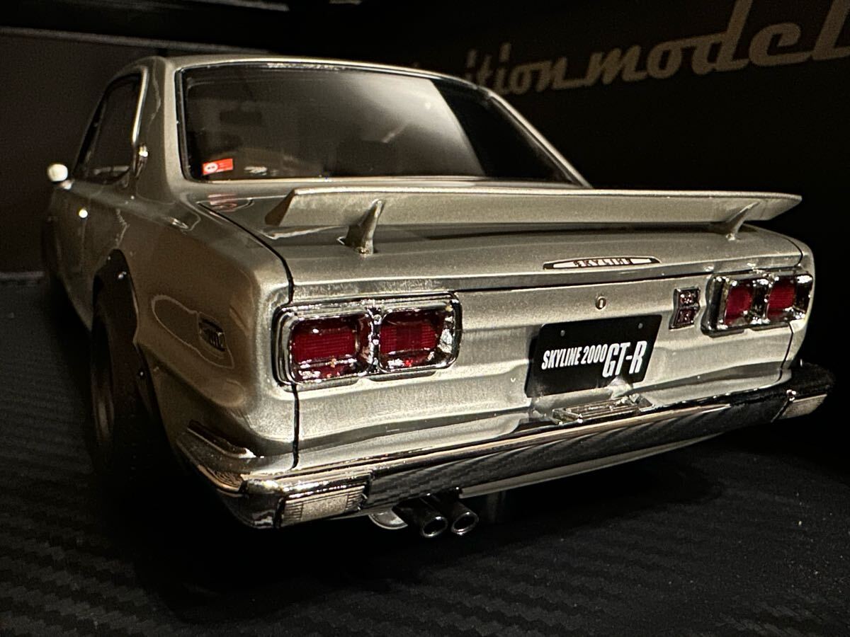 新品] 1/18 IG3613 Nissan Skyline 2000 GT-R KPGC10 Silver