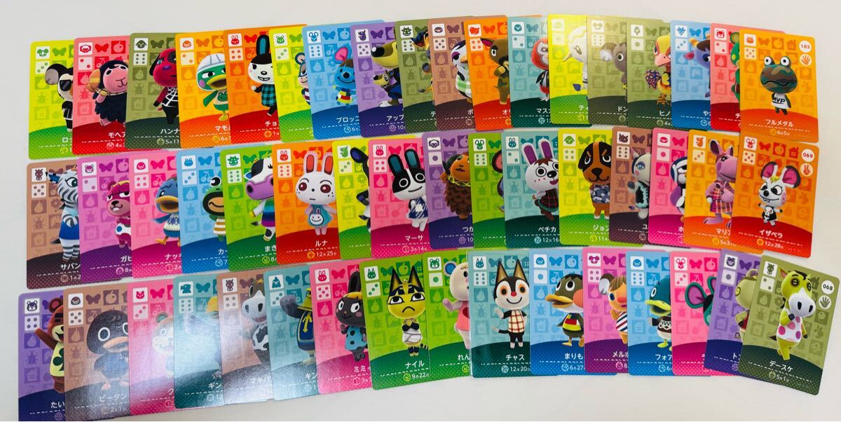 どうぶつの森amiiboカード 住民のみ 被り無し50枚セット マーサ どうぶつの森amiiboカード 住民のみ 被り無し50枚セット マーサ