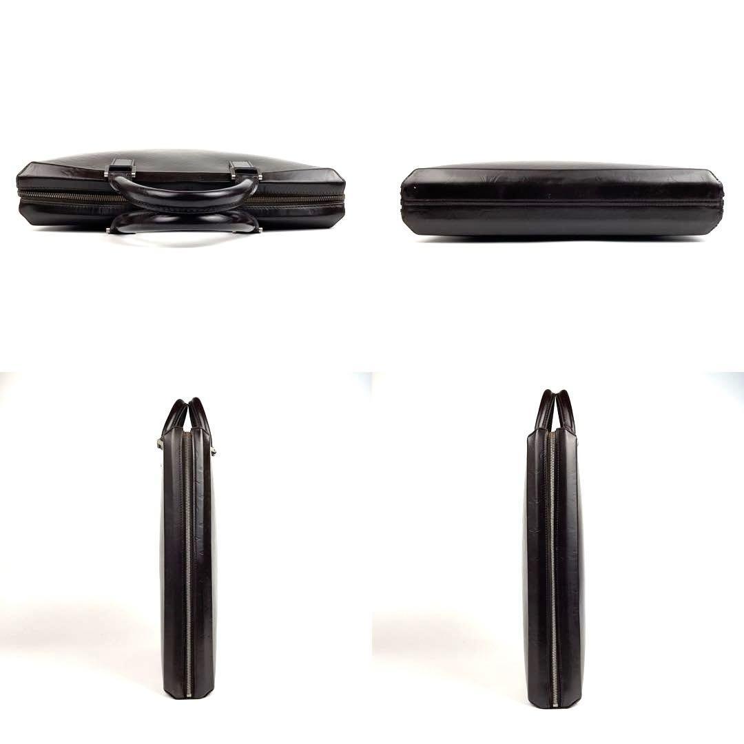 極美品 ルイヴィトン モノグラム グラセ エルヴィン M46580 ビジネスバッグ トートバッグ 男女兼用 書類鞄 レザー カフェ ブラウン 人気 