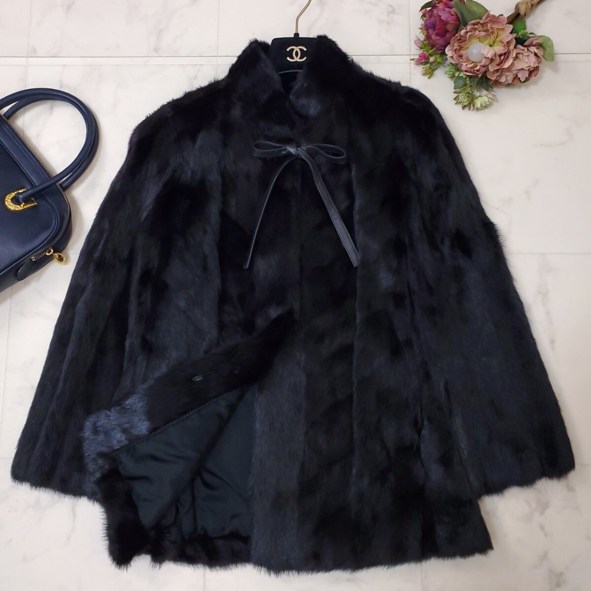 新品同様*最高級毛皮☆エンバ EMBA☆ミンク*MINK☆りぼん*リアル 新品同様*最高級毛皮☆エンバ EMBA☆ミンク*MINK☆りぼん*リアル