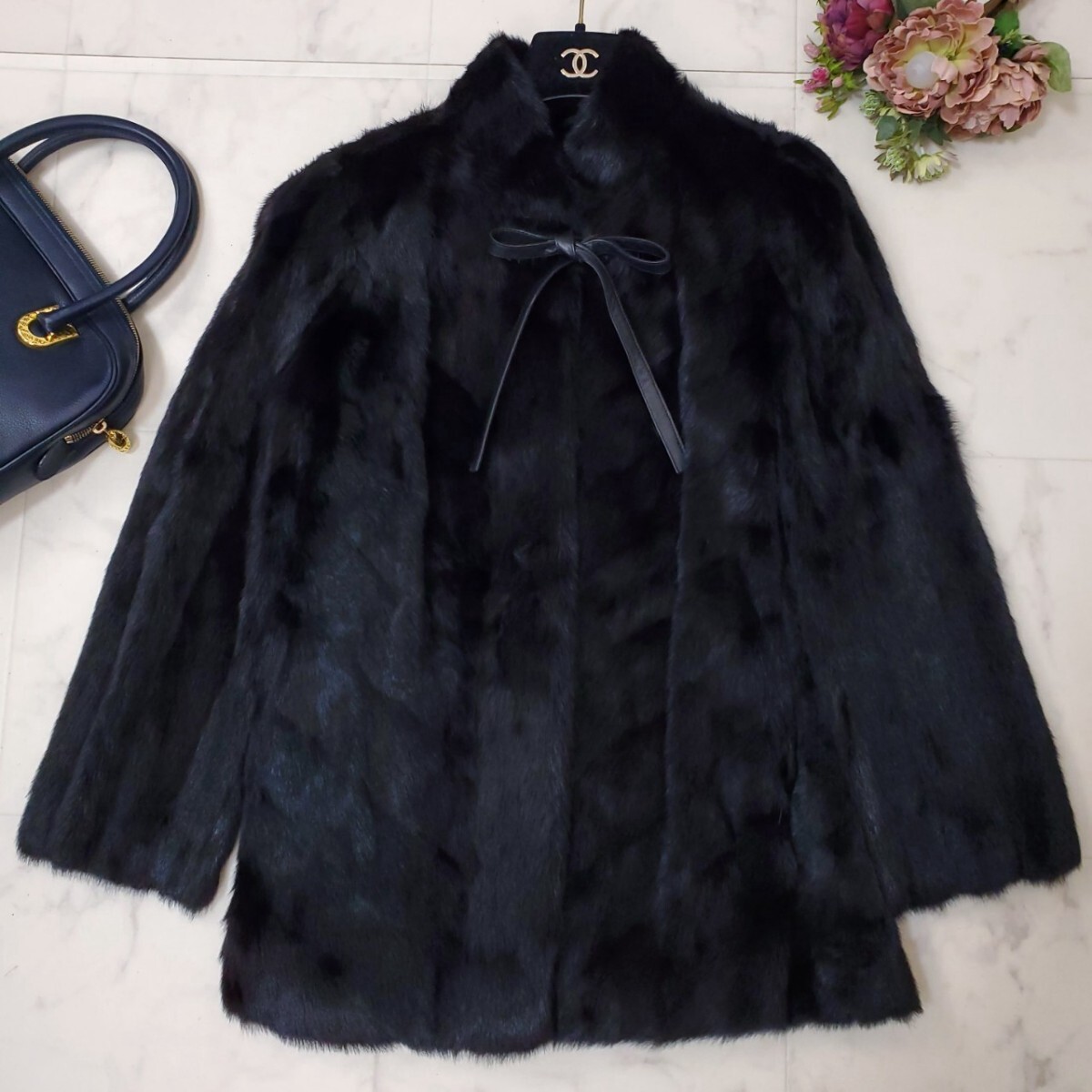 新品同様*最高級毛皮☆エンバ EMBA☆ミンク*MINK☆りぼん*リアル 新品同様*最高級毛皮☆エンバ EMBA☆ミンク*MINK☆りぼん*リアル