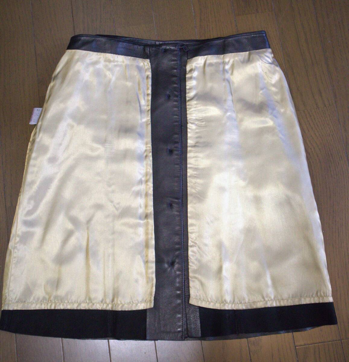 COACH　コーチ　レザー　スカート　サイズ６　ブラック