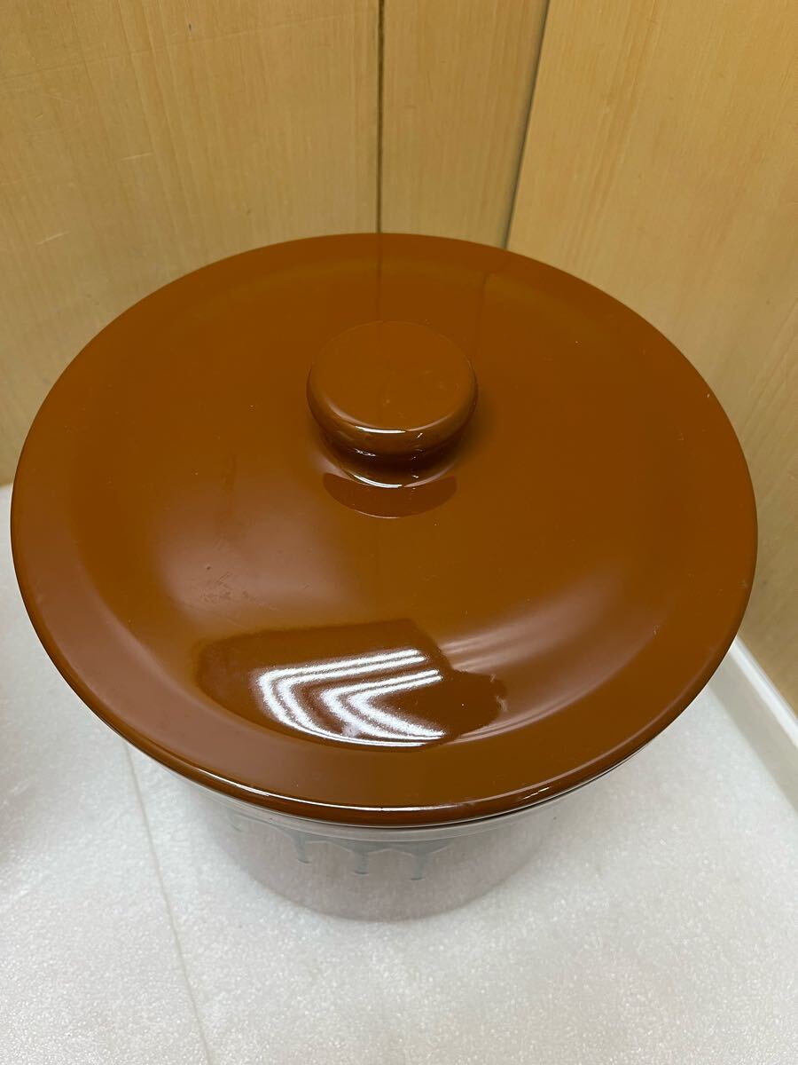 RE3468 久松 常滑焼 壺 4号 蓋付き 7.2L 飲食物容器 陶器 梅干し RE3468 久松 常滑焼 壺 4号 蓋付き 7.2L 飲食物容器 陶器 梅干し