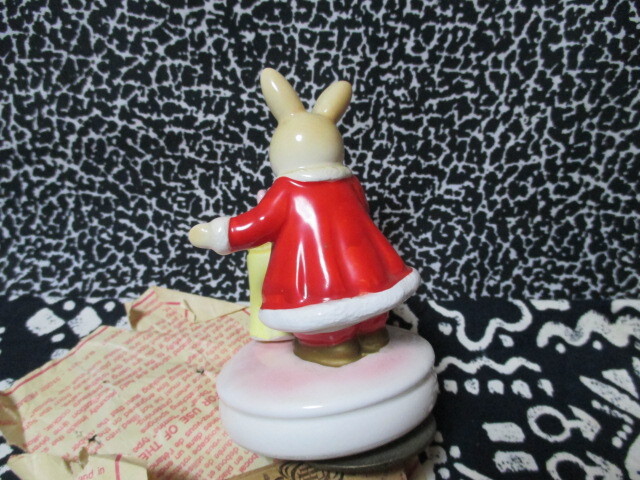 * Vintage прекрасный товар керамика . retro LucyLucy Рождество кекс музыкальная шкатулка солнечный ta. улица ......1988 сиденье gchi сделано в Японии 