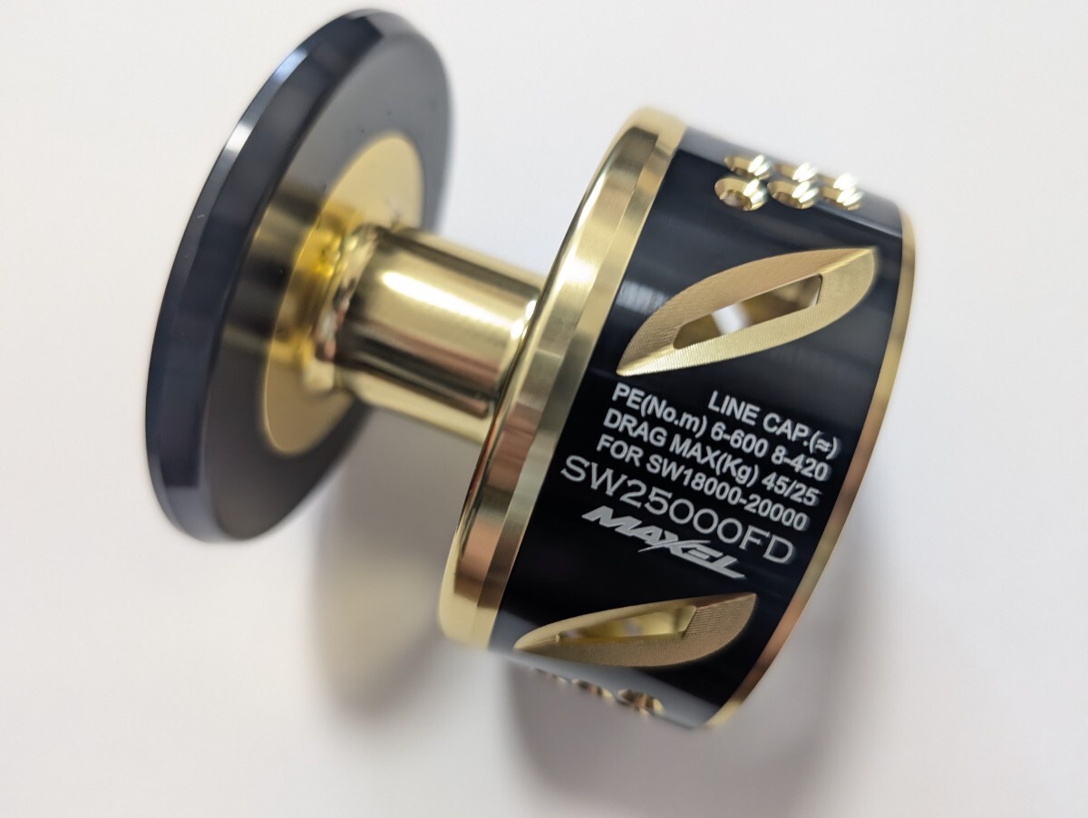 マクセル25000スプール シマノ ステラSW用 ドラグMAX45Kg